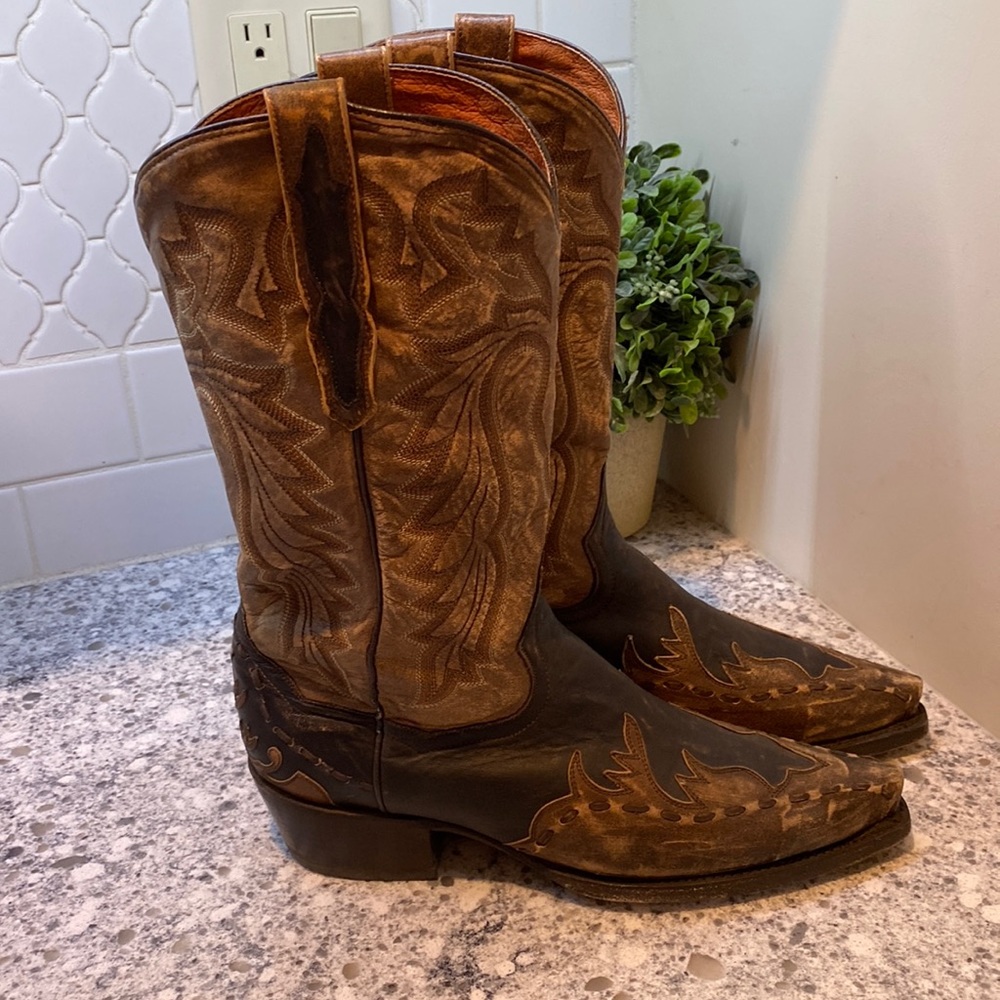 Dan Post Two-Tone Western Boots